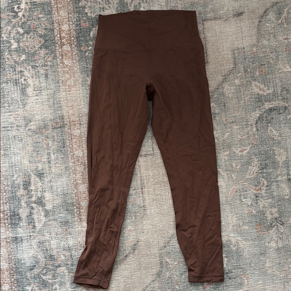 Brown High-Waisted Leggings